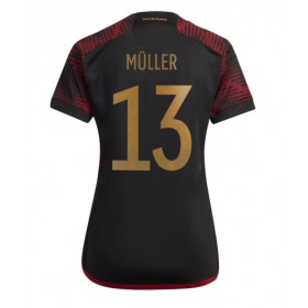 Tyskland Thomas Muller #13 Borta Kläder Dam VM 2022 Kortärmad